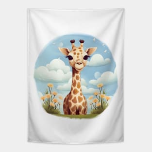 Cute giraffe Tapestry