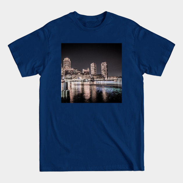 Discover Boston Skyline - Cityscape - T-Shirt