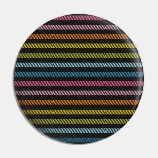 Pretty Rainbow Striped Multicolor Stripes Pin