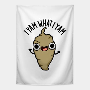 I Yam What I Yam Cute Veggie Pun Tapestry