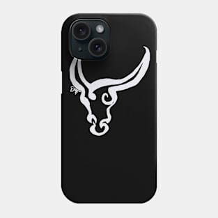 Zodiac - Taurus (neg image) Phone Case