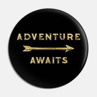 Adventure Awaits - Gold Compass Pin