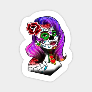 Sugar Skull Woman Magnet