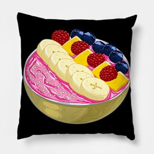 Smoothie Bowl Cute Healthy Vegan Meal Breakfast Snack Pillow