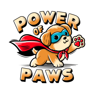 Cute cartoon dog with superhero cape T-Shirt