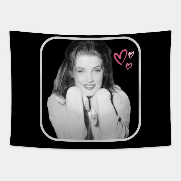 Lisa Marie Presley R.I.P Heartbreaker 1968- 2023 t shirt, coffee mug, hoodie, phone case, apparel T-Shirt Tapestry by Museflash