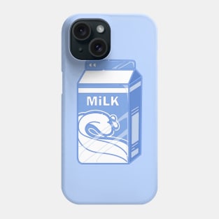 Cute aesthetic baby blue milk Phone Case