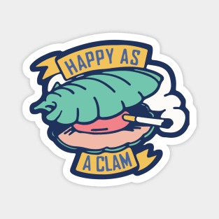 Happy as a Clam Magnet