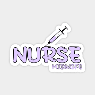 Nurse Midwife Purple Magnet