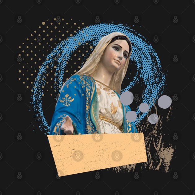 Religious Design Virgin Mary Pop Art by Museflash