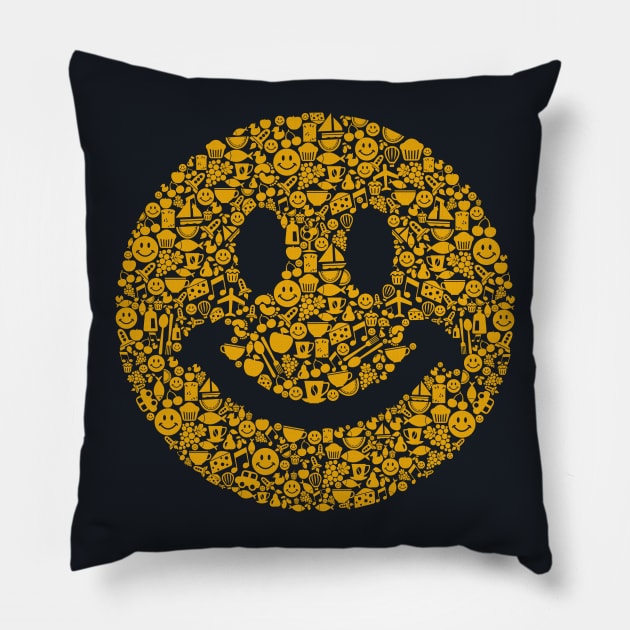 Smiley Pillow by caffeinart