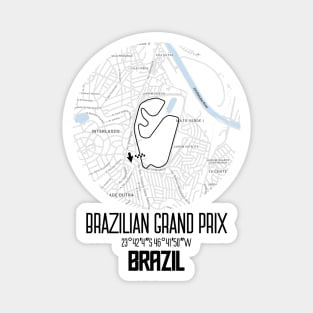 Brazilian Race Map Magnet