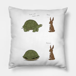 The Tortoise and the Hare Pillow