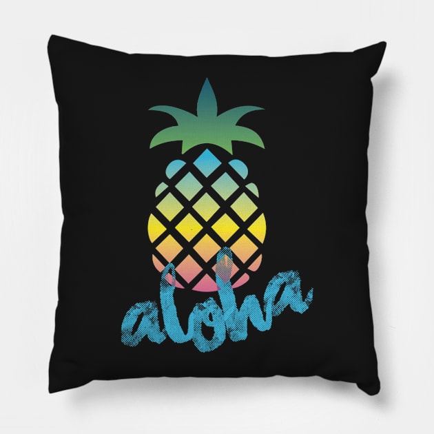 Aloha Pineapple Pillow by Jamesdesign