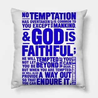 1 Corinthians 10:13 Pillow