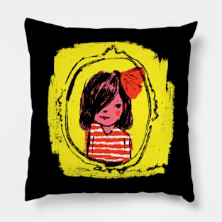 Girl in Yellow Pillow