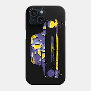 Hillman Imp British classic car block abstract Phone Case