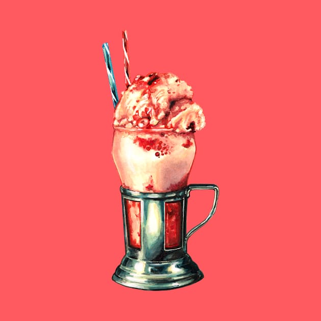 Strawberry Milkshake by KellyGilleran