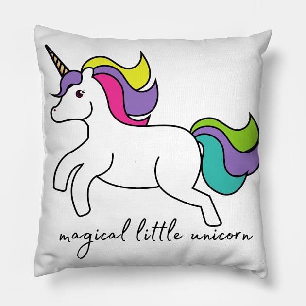 Magical Little Unicorn Pillow by Vegan Squad