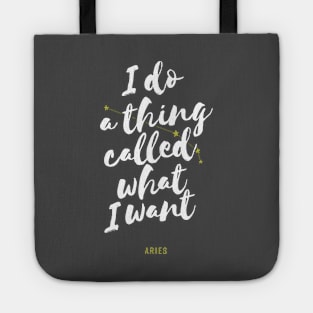 Aries Zodiac Funny Tote