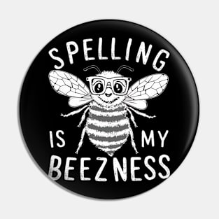 Spelling is my beezness Pin