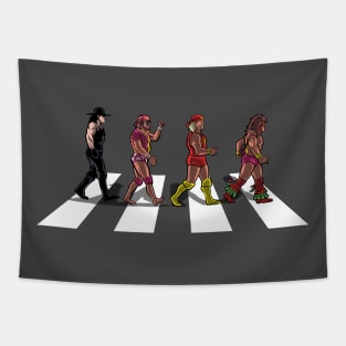 Wrestlers Road Tapestry