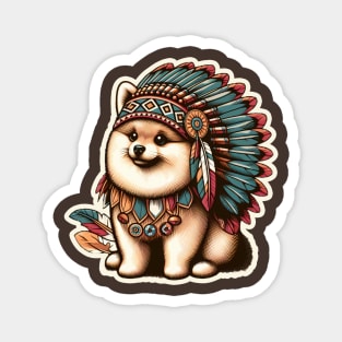 Pomeranian indian Magnet