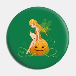 Pumpkin Fairy Pin