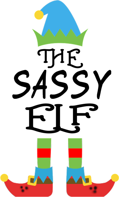 THE SASSY Elf Matching Family Group Christmas Party SANTA Kids T-Shirt by CareTees