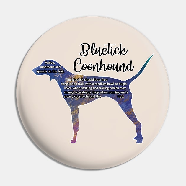 Bluetick Coonhound Pin by ApolloOfTheStars