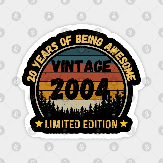 Vintage 2004 Limited Edition 20th Birthday 20 Years Old Gift Magnet by Peter smith