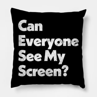 Can Everyone See My Screen? Pillow