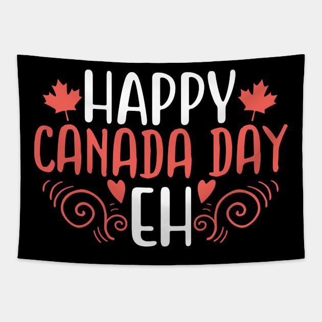 Happy Canada Day Eh Tapestry by khalmer