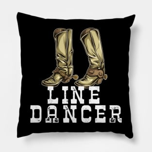 Line Dancer Boots Design Pillow