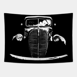 Ford 81C 1930s classic barrel grille pickup truck monoblock white Tapestry