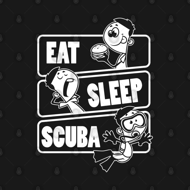 Eat Sleep Scuba diving - Ocean diver gift design by theodoros20