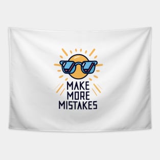 Make More Mistakes: Vibrant Summer Vibes with Sunglasses Tapestry