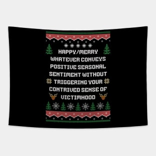 Politically Correct Seasons Greetings Tapestry