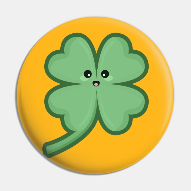 Kawaii Clover Pin by KawaiiNir