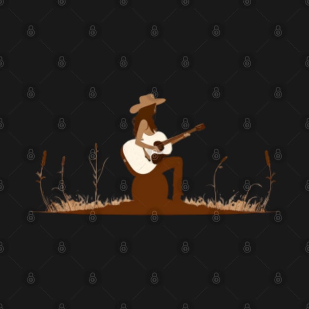 cowgirl with a guitar by ThatSimply!