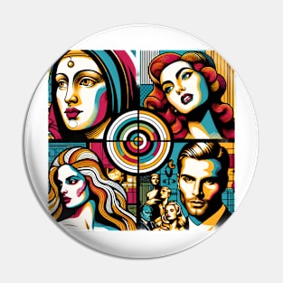 Pop Art Pantheon Pin