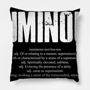 Numinous Dictionary Word Definition Pillow