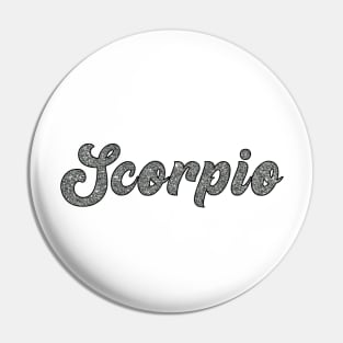 Scorpio Glitter Pin