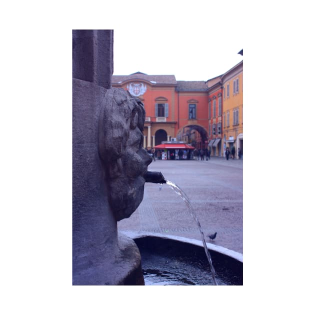 Reggio-Emilia. A fountain on Piazza Duomo. Emilia-Romagna, Italy 2009 by IgorPozdnyakov