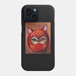 Daruma Kitty Painting Phone Case