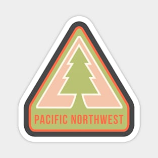 Pacific Northwest - tree - triangle Magnet