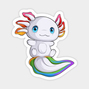 Rainbow Axolotl: Amphibious Ally Magnet