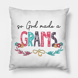 So God Made A Grams Happy Mother's Day Pillow