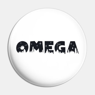 Omega Cityscape Letters Pin