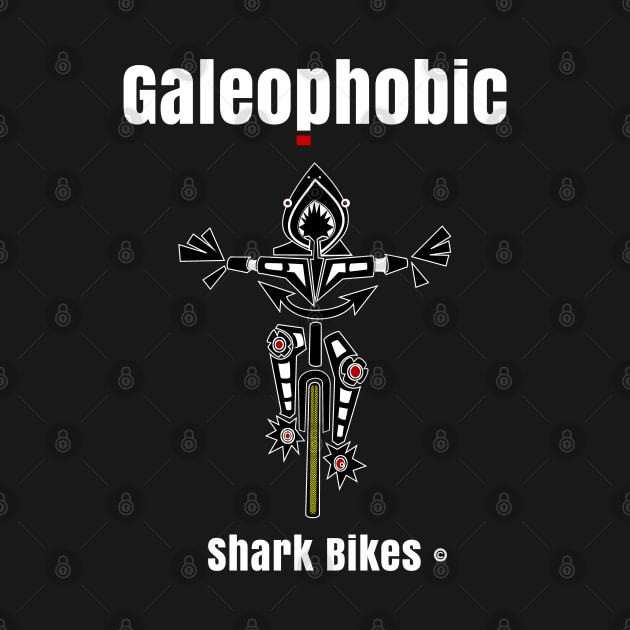 Galeophobia or Shark Fearing Phobic Bike Rider Funny by The Witness